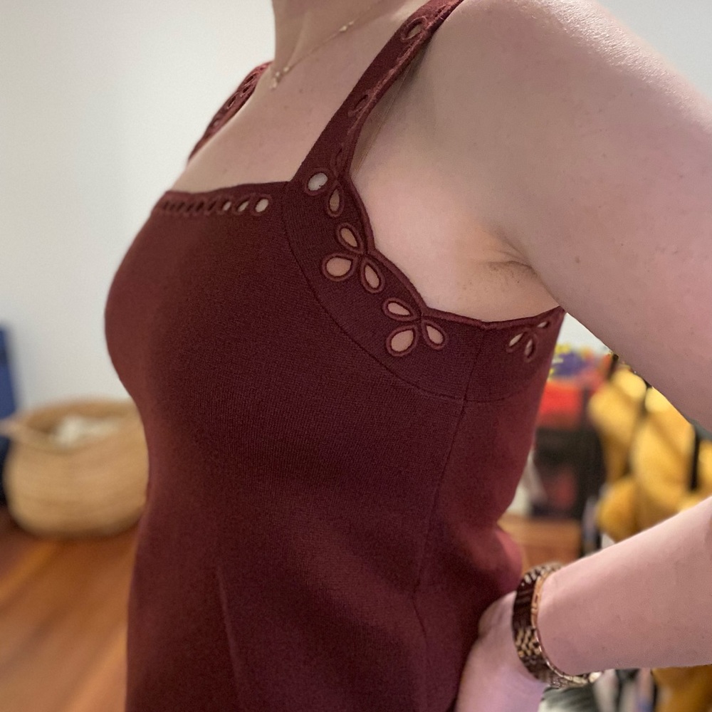 Sezane tank. Warm brown.